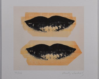 Litografía de Andy Warhol, edición limitada firmada.