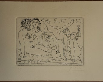 Pablo Picasso, Eau-forte, sur papier Arches, Édition limitée, E.A.