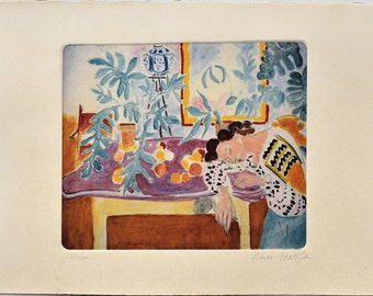 Henri Matisse, acquaforte, incisione, stampa d'arte, edizione limitata