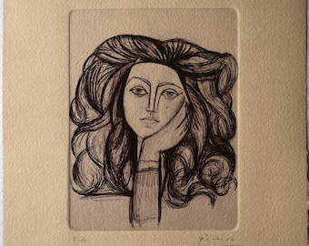 Pablo Picasso, eau-forte, sur papier Arches, édition limitée