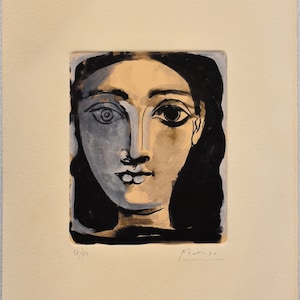 Pablo Picasso, Acquaforte su carta Arches, Stampa artistica, Edizione limitata