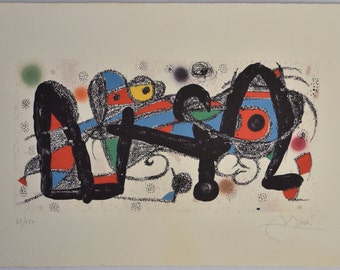 Joan Miró Lithograph Limited edition signed