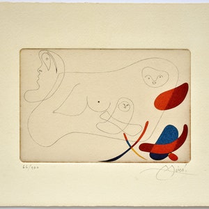 Joan Miró, Etching, Limited edition, Art print, Abstract Art