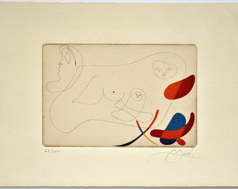 Joan Miró, Etching, Limited edition, Art print, Abstract Art