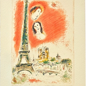 Marc Chagall Lithograph Limited Edition on Arches paper