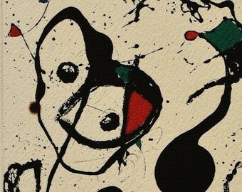 ジョアン・ミロ、エッチング、限定版、アートプリント、抽象芸術