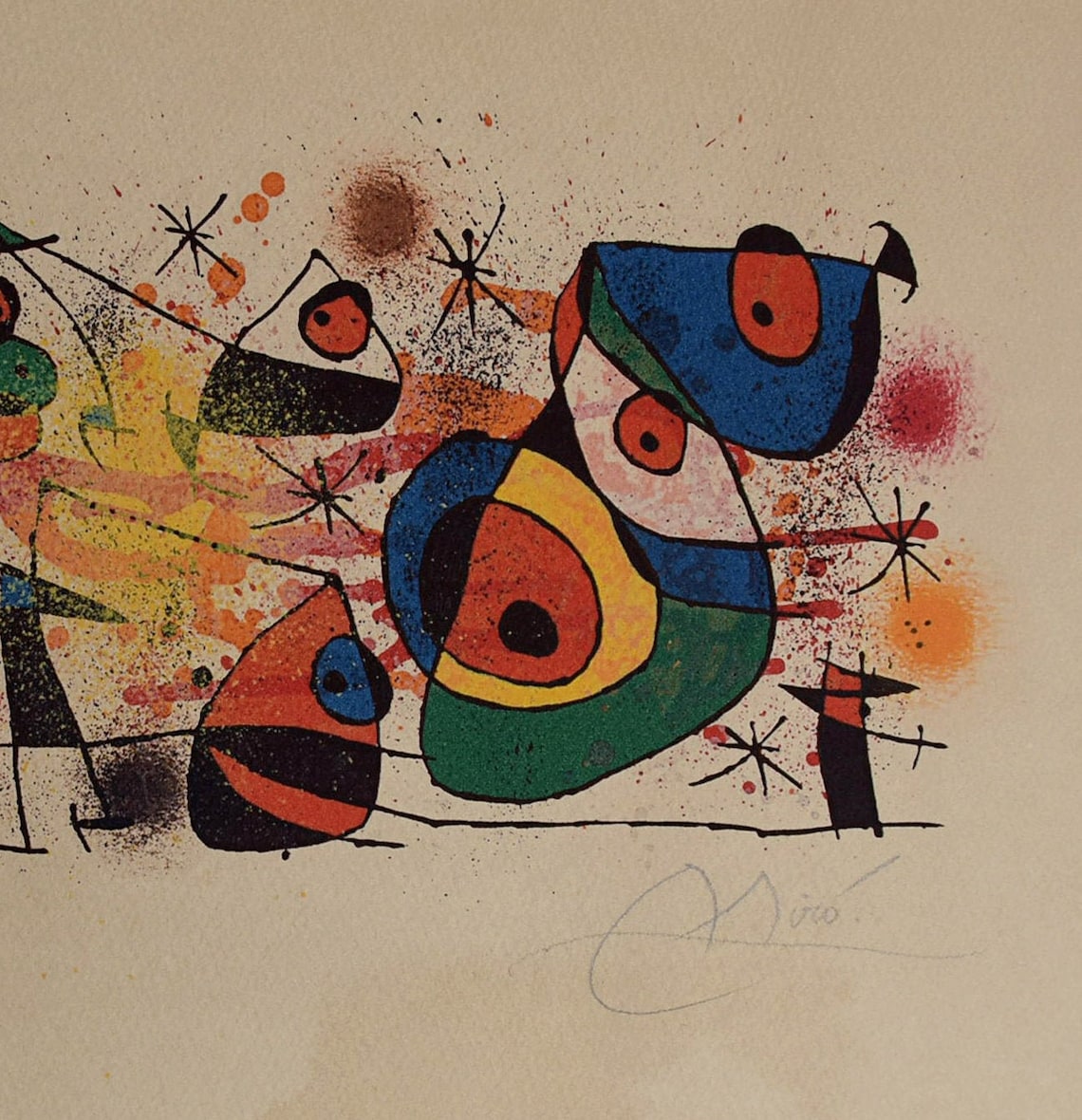 Joan Miró Lithograph Signed - Etsy