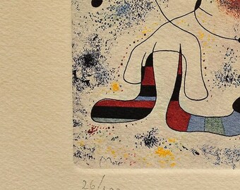 ジョアン・ミロ、エッチング、限定版、アートプリント、抽象芸術