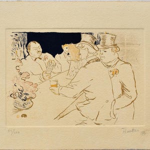 Henri de Toulouse-Lautrec, Acquaforte, Firmata, Edizione limitata