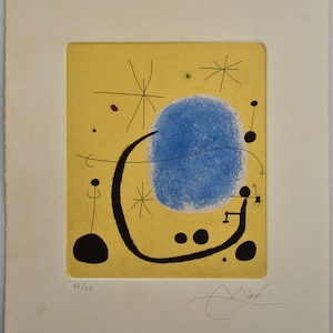 Joan Miró, Acquaforte, Arte Astratta, Edizione Limitata Firmata