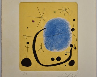 Joan Miró, Eau-forte, Art abstrait, Édition limitée signée