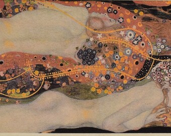 グスタフ・クリムト「水の蛇 II」エッチング - 限定版プリント - Etsy 日本