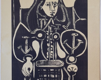 パブロ・ピカソ「鳩」1982年 - マリーナ・ピカソ・エステート直筆