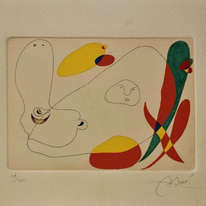 Joan Miró Etching Limited Edition
