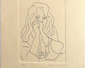 Henri Matisse, eau-forte, gravure, édition limitée