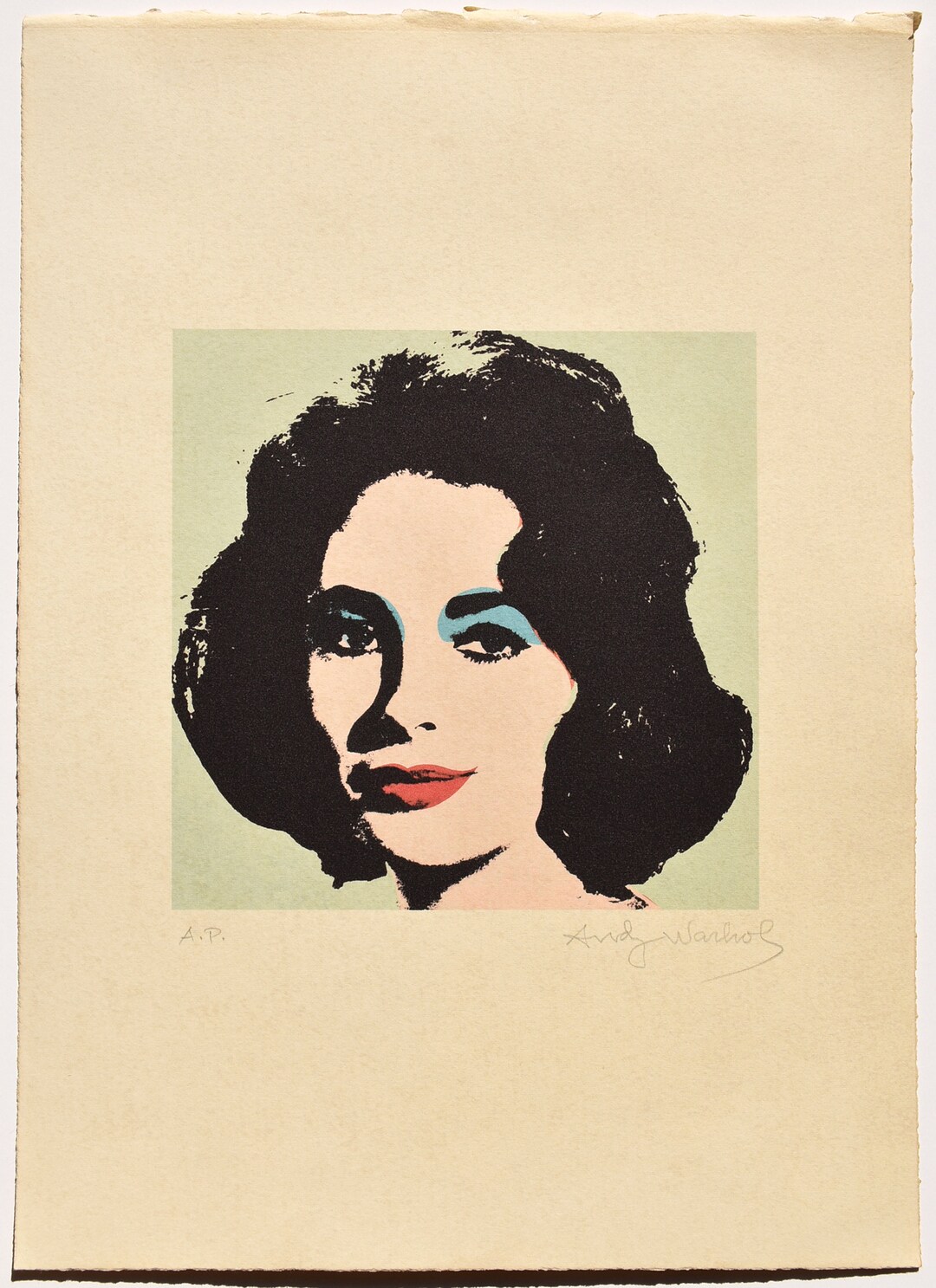 Andy Warhol Lithograph Limited Edition AP Elisabeth Taylor - Etsy