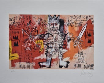 JEAN-MICHEL BASQUIAT Lithograph signed