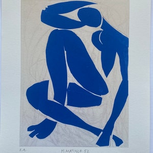 HENRI MATISSE Grande tête de Katia アート Matisse Grande tete de Katia 1994 Original Vintage Poster