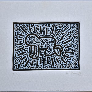 Keith Haring Etching on Arches paper A.P. Art print