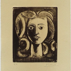 Pablo Picasso, Etching, on Arches paper, Limited edition