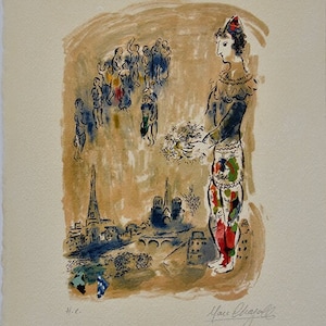 Marc Chagall Lithograph limited edition on arches paper