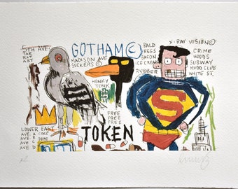JEAN-MICHEL BASQUIAT Lithograph Signed Edition