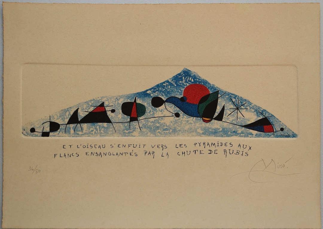 希少！Joan MIRO ジョアン・ミロのオリジナル エッチング　美品 希少！Joan MIRO ジョアン・ミロのオリジナル エッチング 美品
