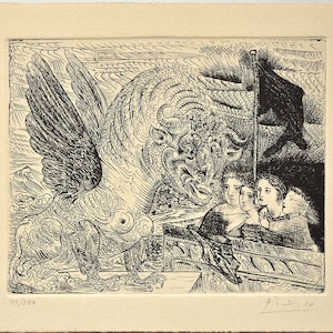 Pablo Picasso Acquaforte Edizione Limitata firmata