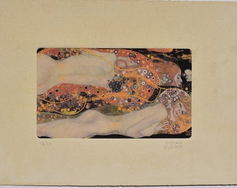 Gustav Klimt, Acquaforte, Serpenti d'acqua II di Gustav Klimt, Edizione limitata