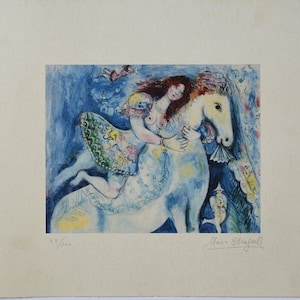Lithographie de Marc Chagall en édition limitée sur papier Arches