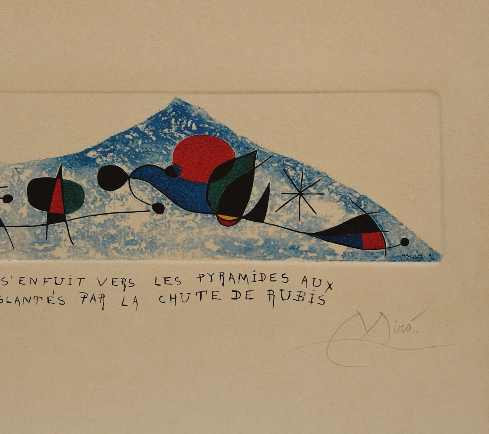 希少！Joan MIRO ジョアン・ミロのオリジナル エッチング　美品 ジョアン・ミロ、エッチング、限定版、アートプリント、抽象芸術