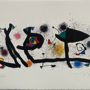 Miró Lithograph, Limited edition, Joan Miró Art