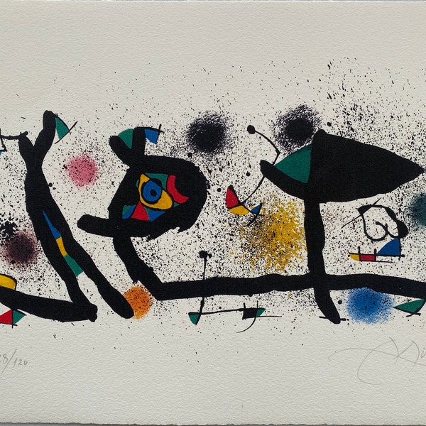 Miró Lithograph, Limited edition, Joan Miró Art