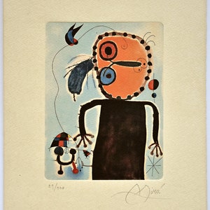 Joan Miró Etching Limited edition Art print