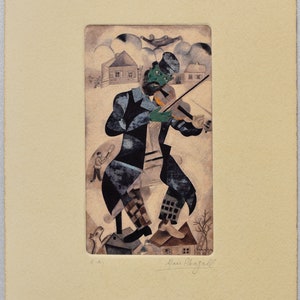 Marc Chagall etching limited edition