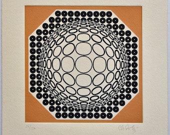 Victor Vasarely, Etching, Limited Edition, Art