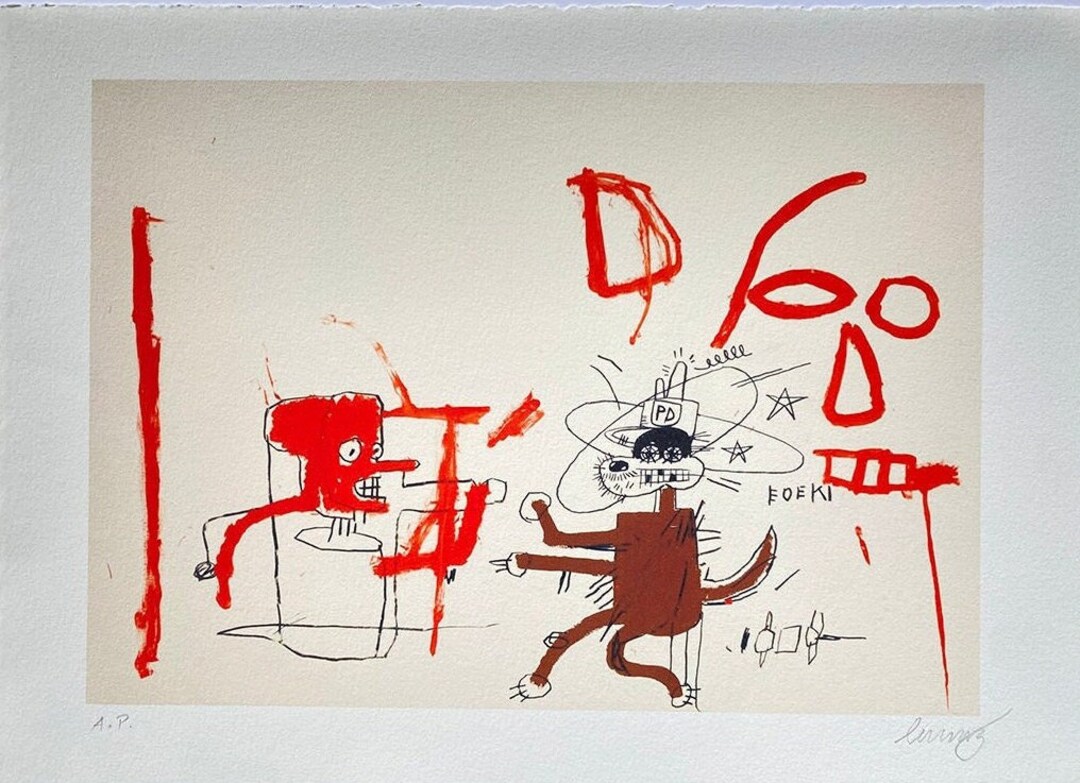 JEAN-MICHEL BASQUIAT Lithograph Signed Edition - Etsy UK