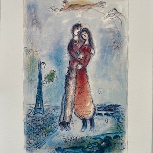 Litografia di Marc Chagall in edizione limitata su carta Arches