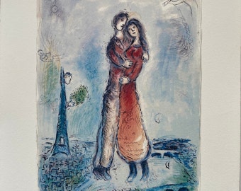 Marc Chagall Litografia in edizione limitata su carta Arches