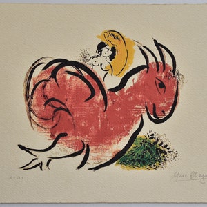Marc Chagall Lithograph Limited Edition on Arches paper