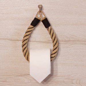 Toilet paper holder,Toilet roll holder,TP Holder, Bathroom Decor, Toilet paper holder rope