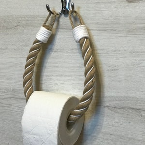 Toilet paper holder,Toilet roll holder,TP Holder, Bathroom Decor, Toilet paper holder rope