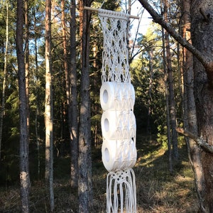 toilet roll holder, macrame toilet roll holder, tp holder, bathroom decor, toilet paper holder