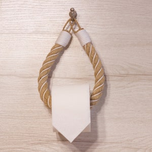 Toilet paper holder,Toilet roll holder,TP Holder, Bathroom Decor, Toilet paper holder rope