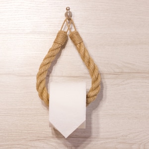Porta carta igienica, porta rotolo di carta igienica, porta carta igienica, arredo bagno, corda porta carta igienica