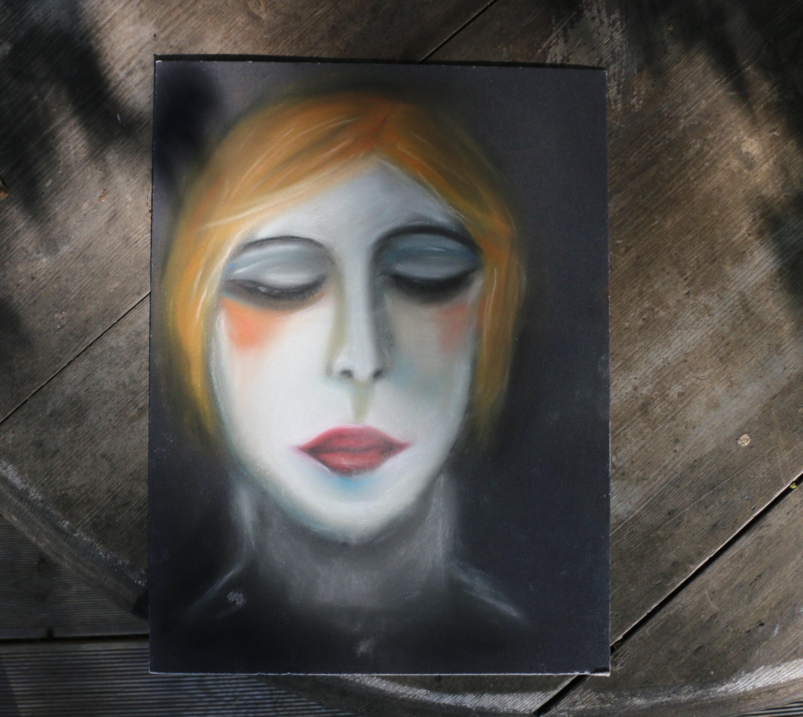 Tableau Portrait Triste