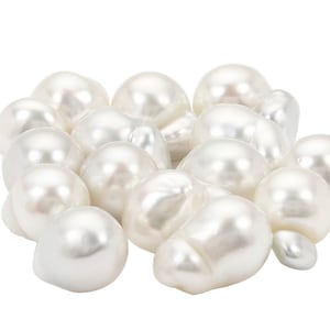 8-9mm South Sea Baroque Pearl | Undrilled | No Dyed | Natural Pearl | Golden Pearl Silver Pearl | Making Jewelry | Gift for her | (PYOZ13)