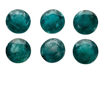 0.55Cts Old Mine Grandidierite Rare Gemstone | Round 5.50x5.50mm Faceted Grandidierite Green Stone | Making for Jewelry | Vintage