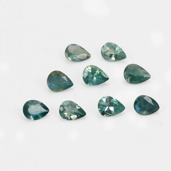 0,15 cts, pierre précieuse alexandrite rare poire 4 x 3 mm | Pierres précieuses naturelles | Pierre non fixée | Pierre de naissance de juin pour la fabrication de bijoux | Cadeaux | (NFWA57)