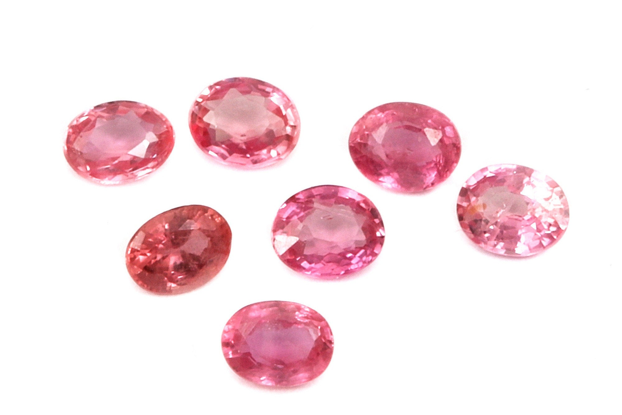 Natural Padparadscha Sapphire Oval Padmaraga Stone Natural